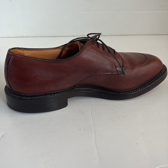 Allen Edmonds brown leather Walton oxford split toe lace men shoe size 7.5 - Picture 13 of 16